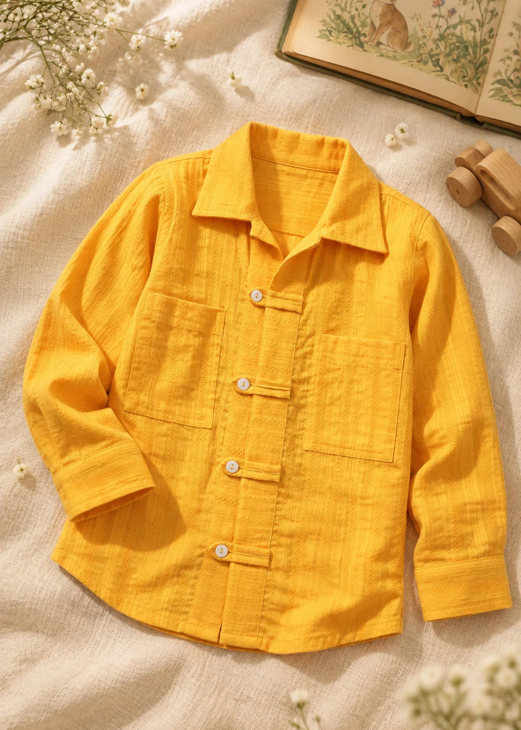 Yellow Designer Shirt