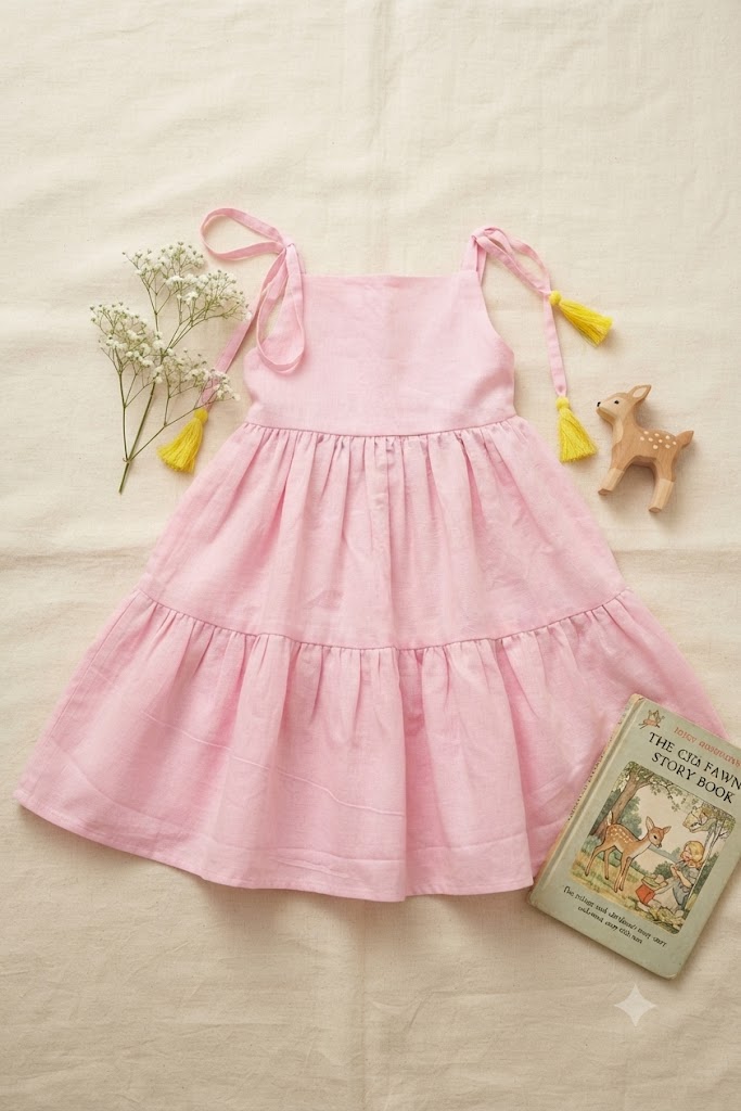 Pink Cotton Twirl Dress