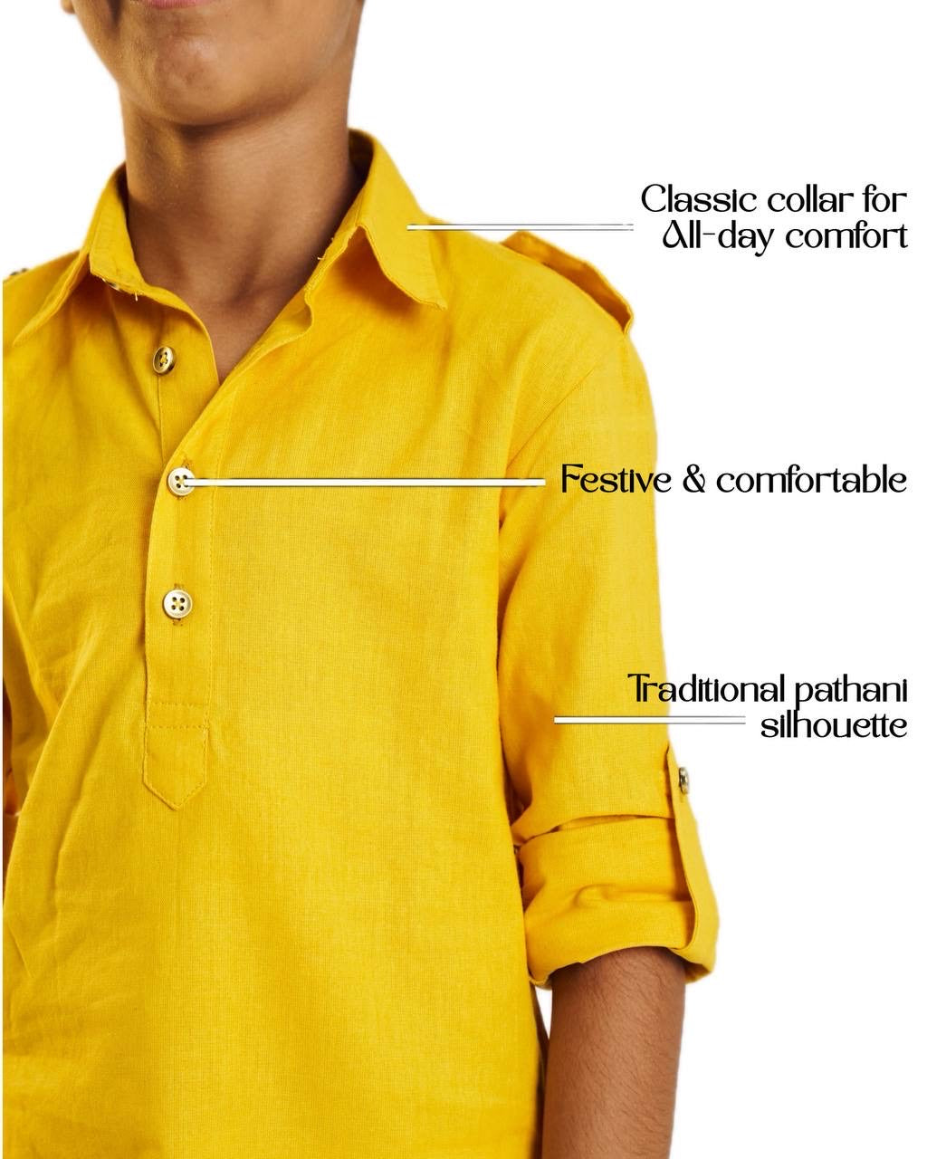 Nazuk – Mehfil Yellow Kurta Pajama Set