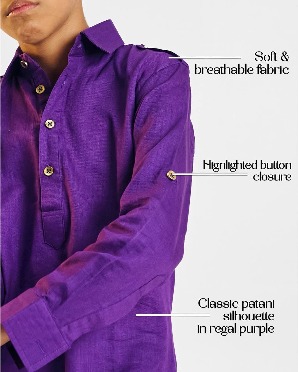 Nazuk – Mehfil Violet Kurta Pajama Set