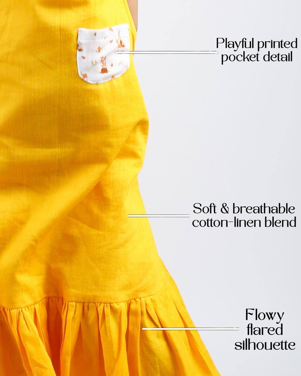 Honey Hop Printed Pocket Dress