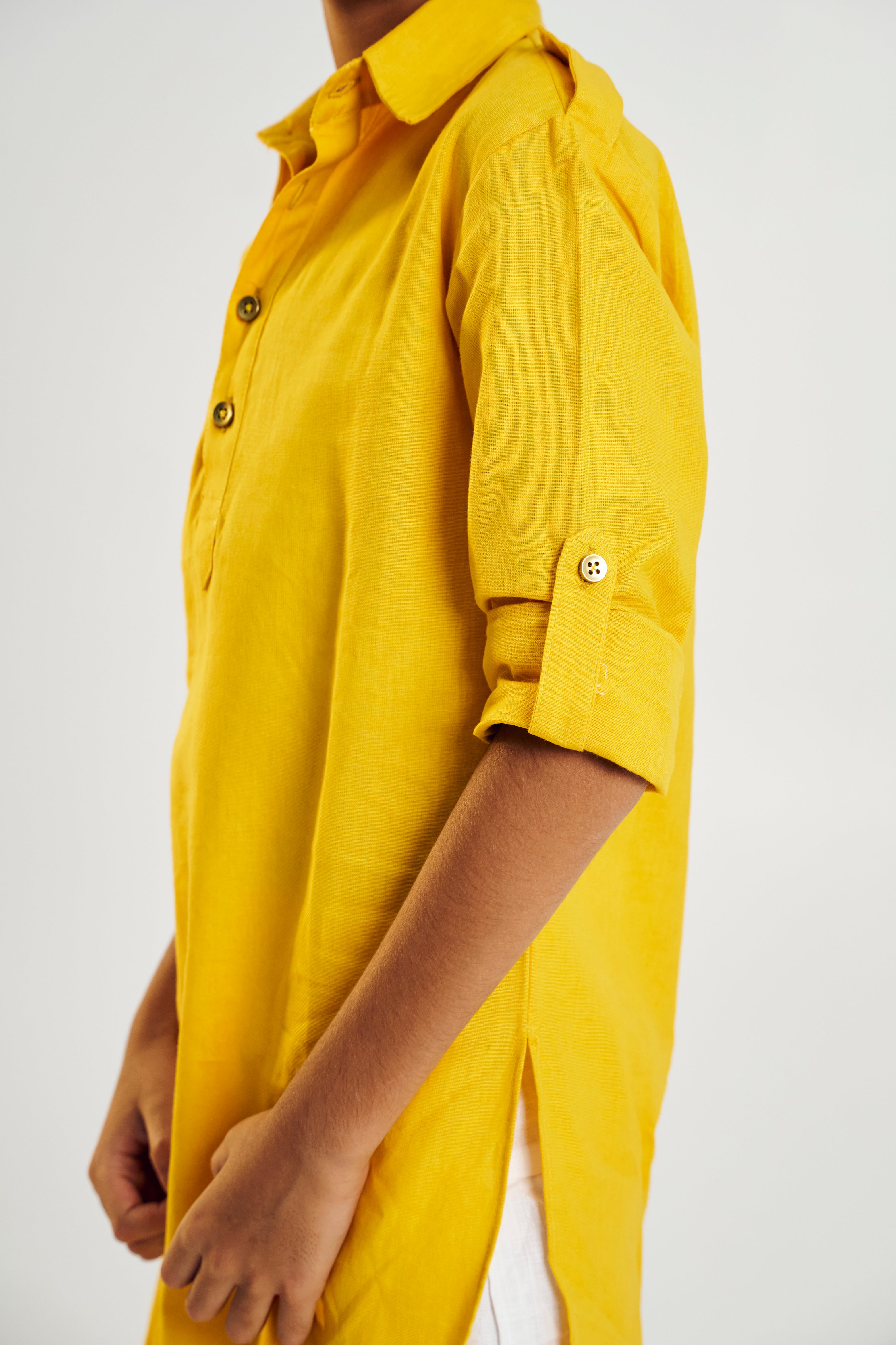 Nazuk – Mehfil Yellow Kurta Pajama Set