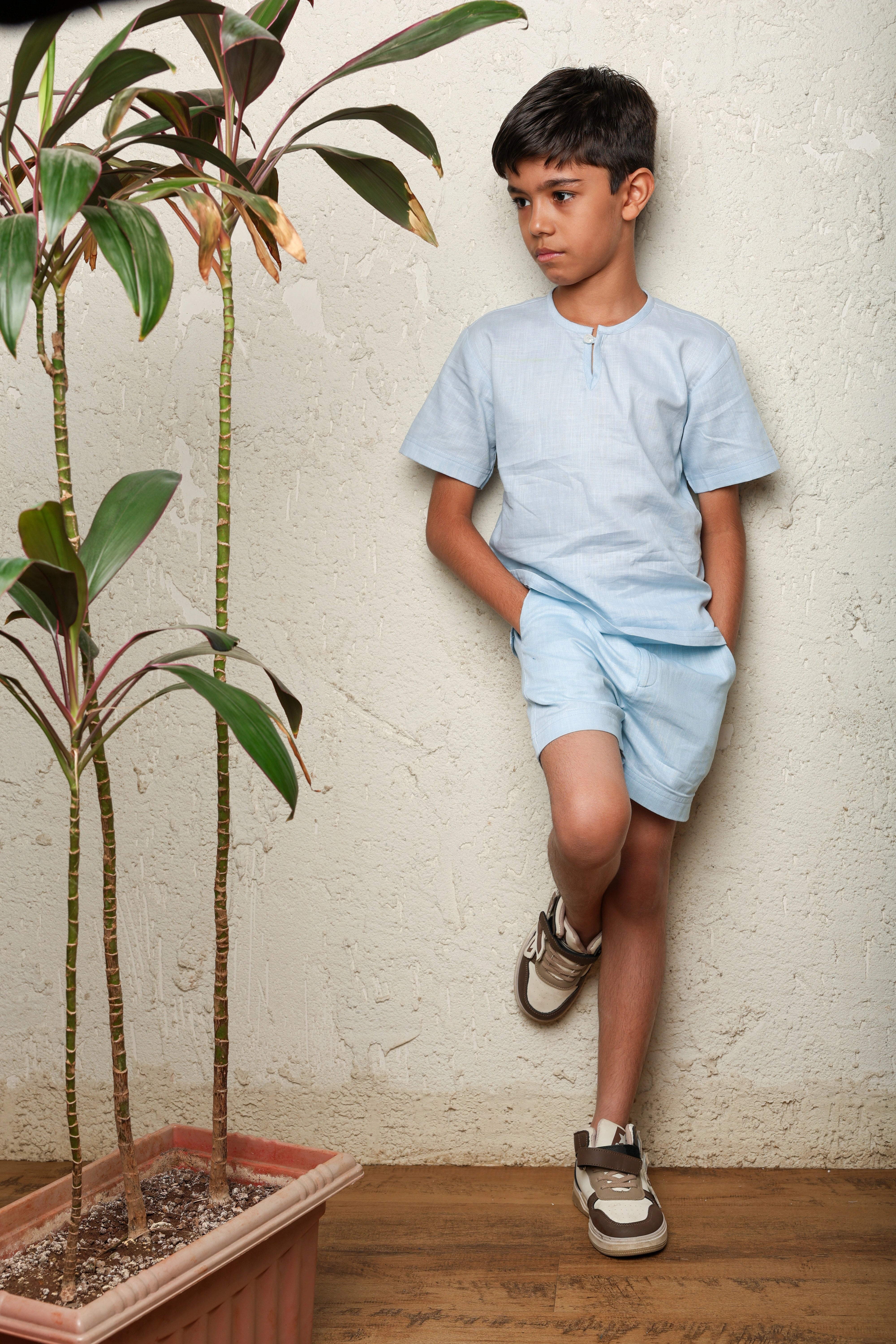 Light Blue Soft Cotton Co-ord Set