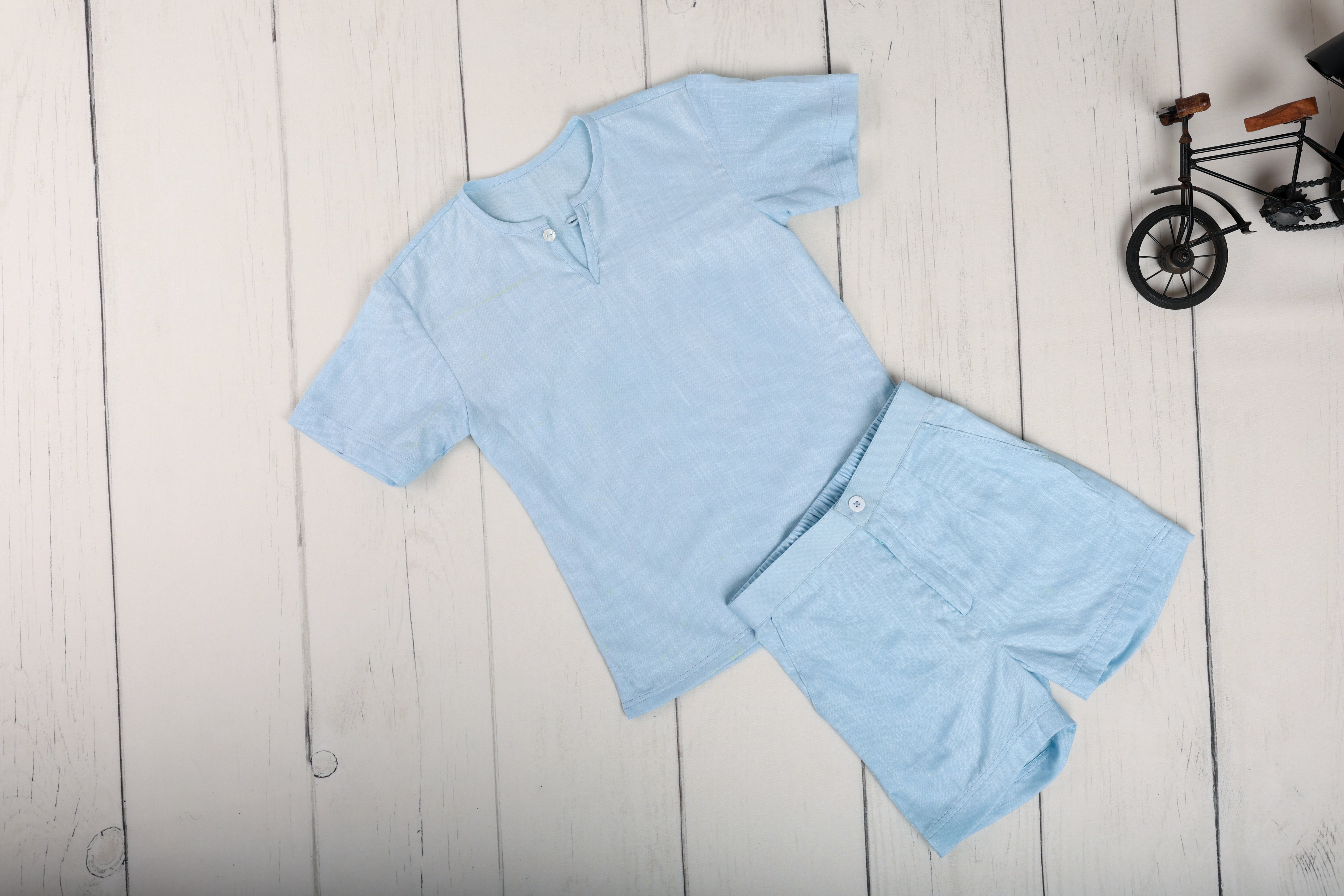 Light Blue Soft Cotton Co-ord Set