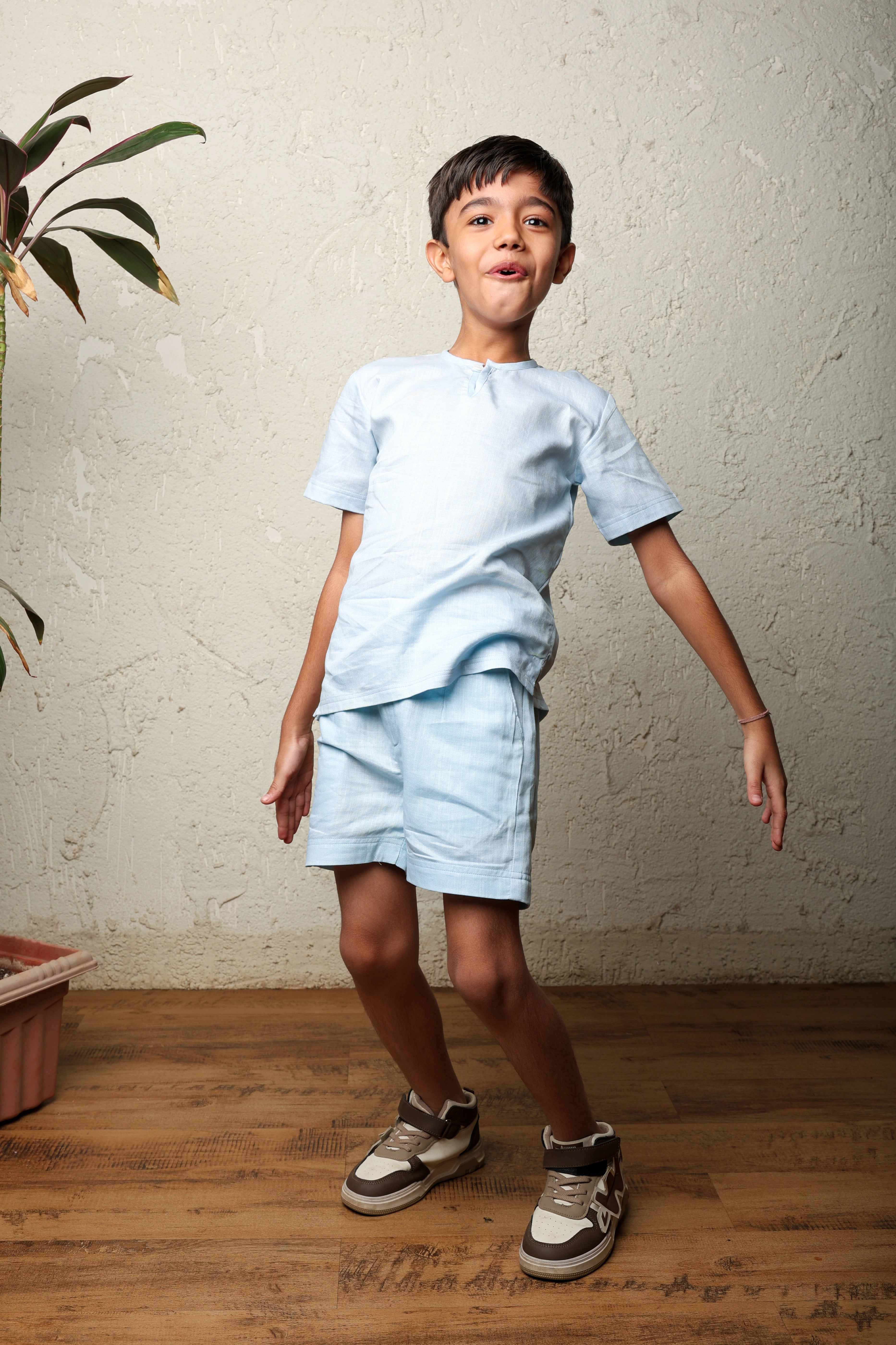 Light Blue Soft Cotton Co-ord Set
