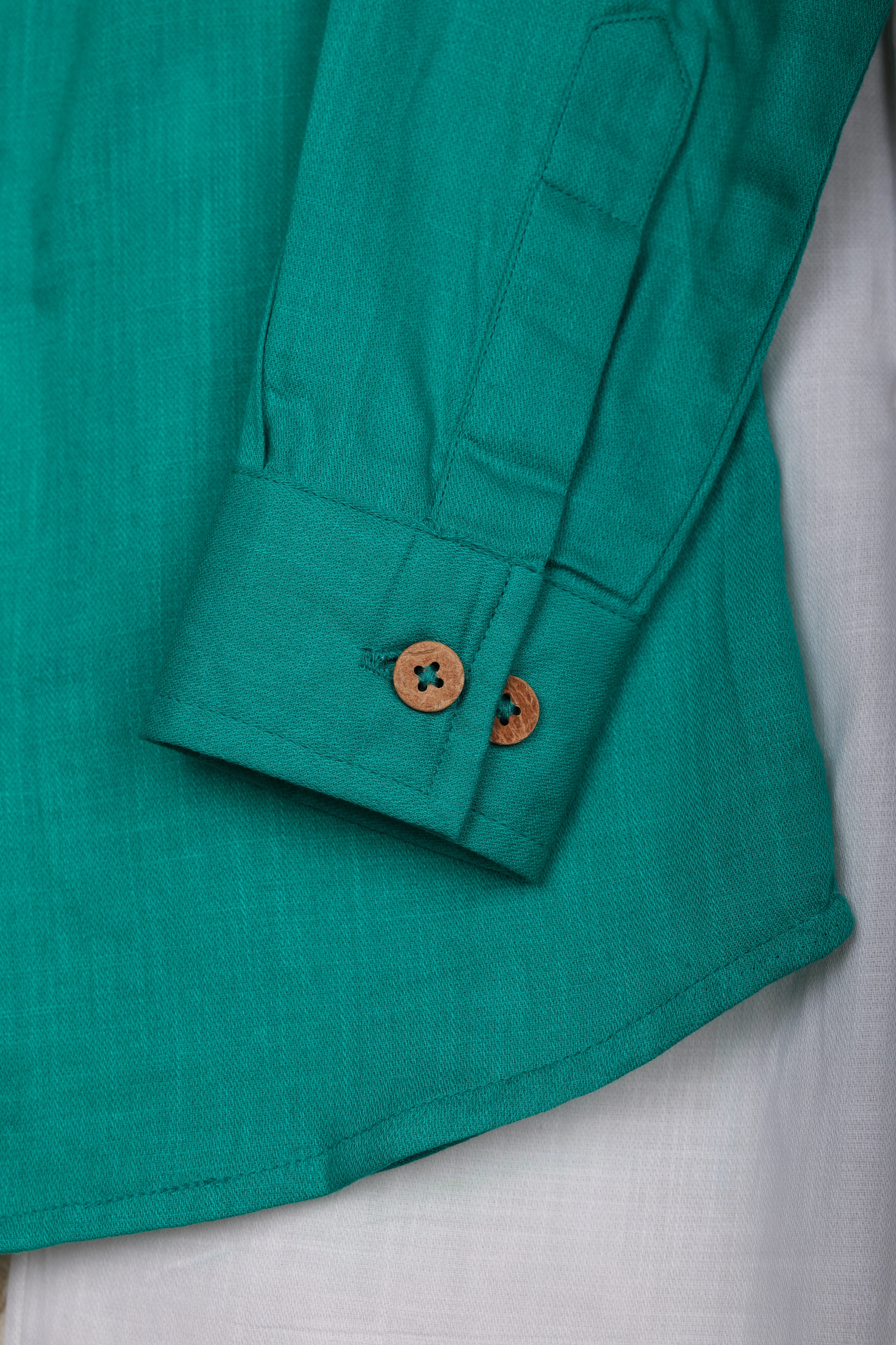 Green Pintucks Set