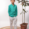 Green Pintucks Set