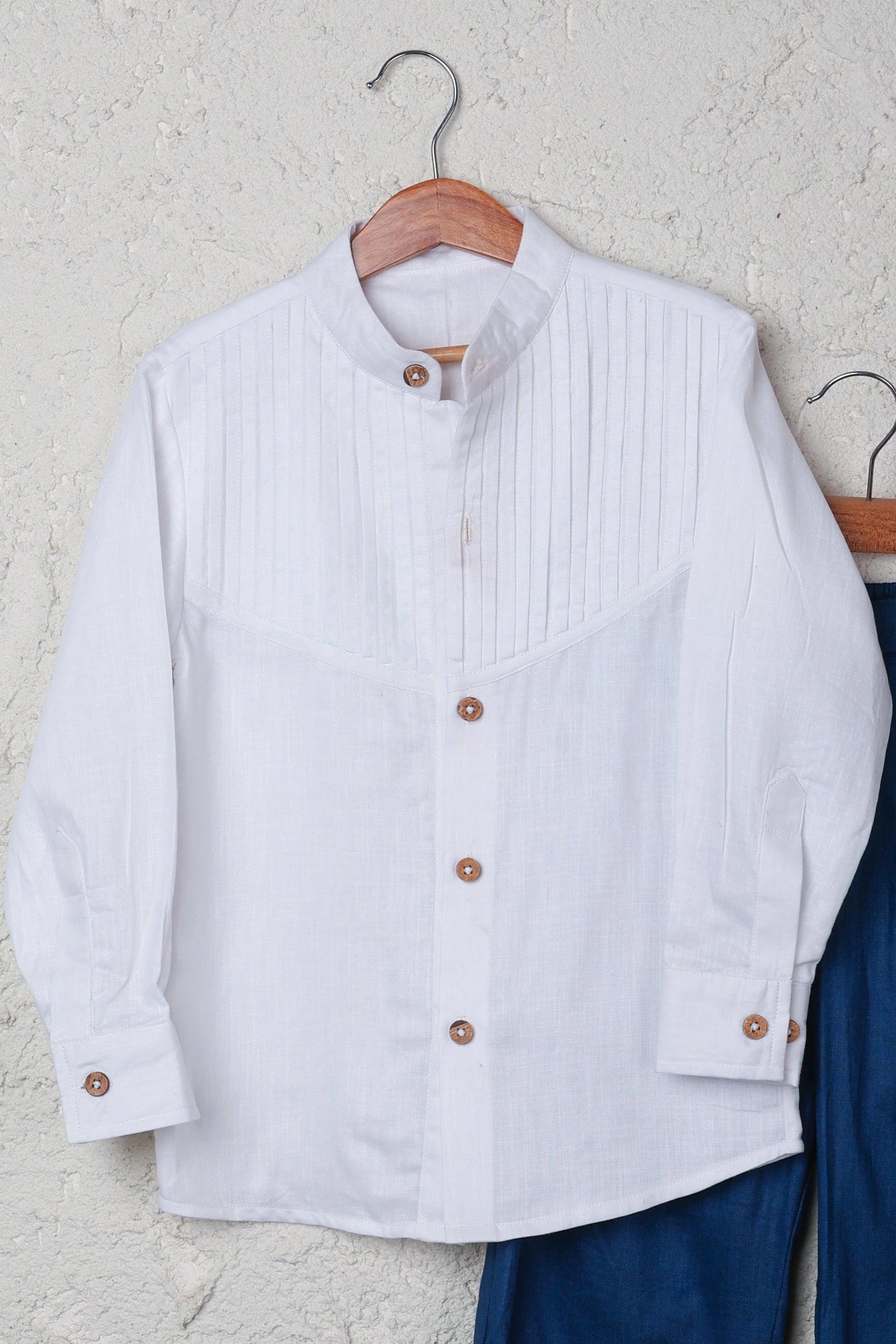 White Pintucks Shirt