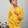 Yellow Textured Shirt