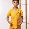 Yellow Knot Detail Co-ord Set