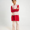 Scarlet Bloom Jacket Kurta Set