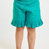 Green Textured Short