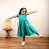 Green Cotton Twirl Dress
