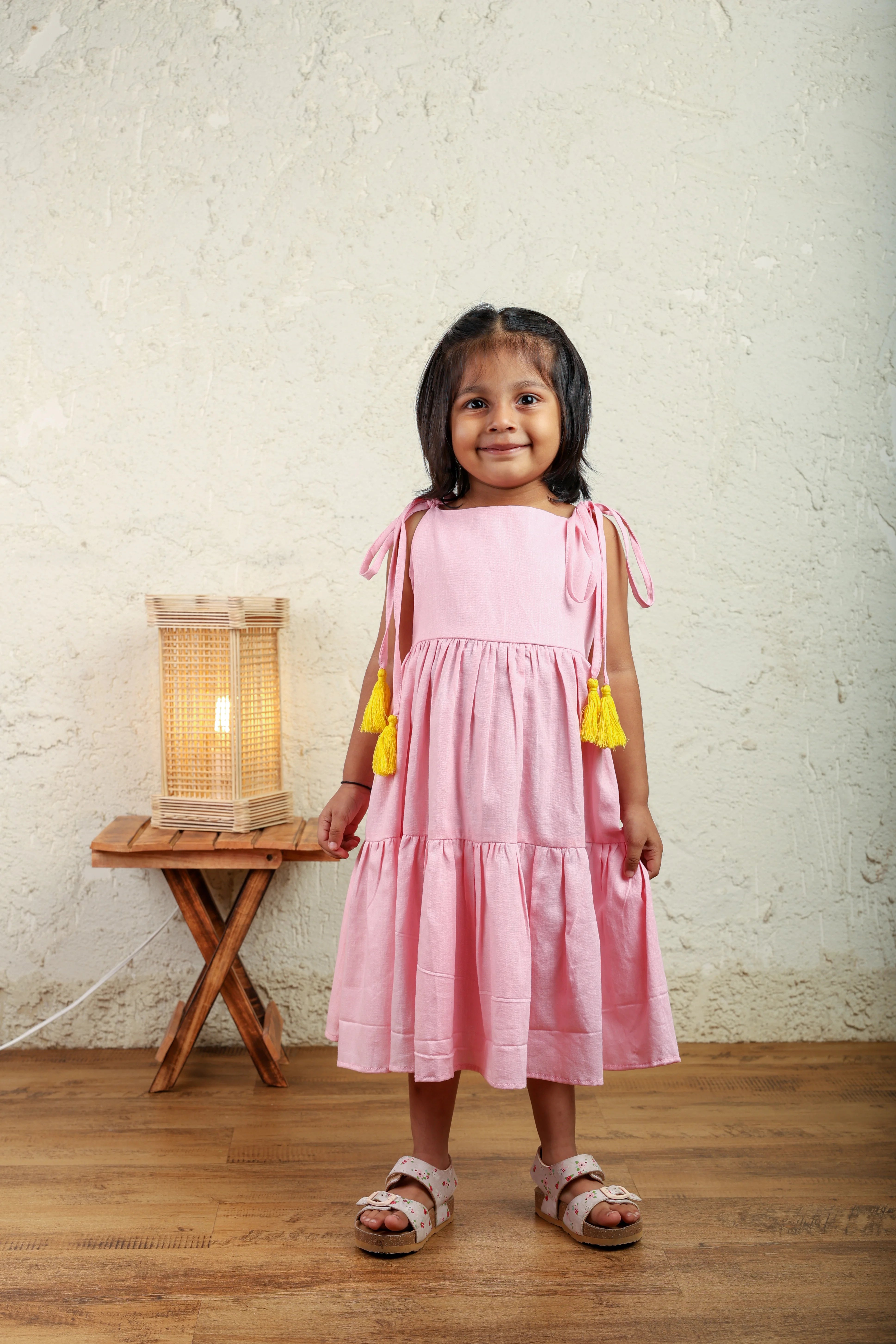 Pink Cotton Twirl Dress