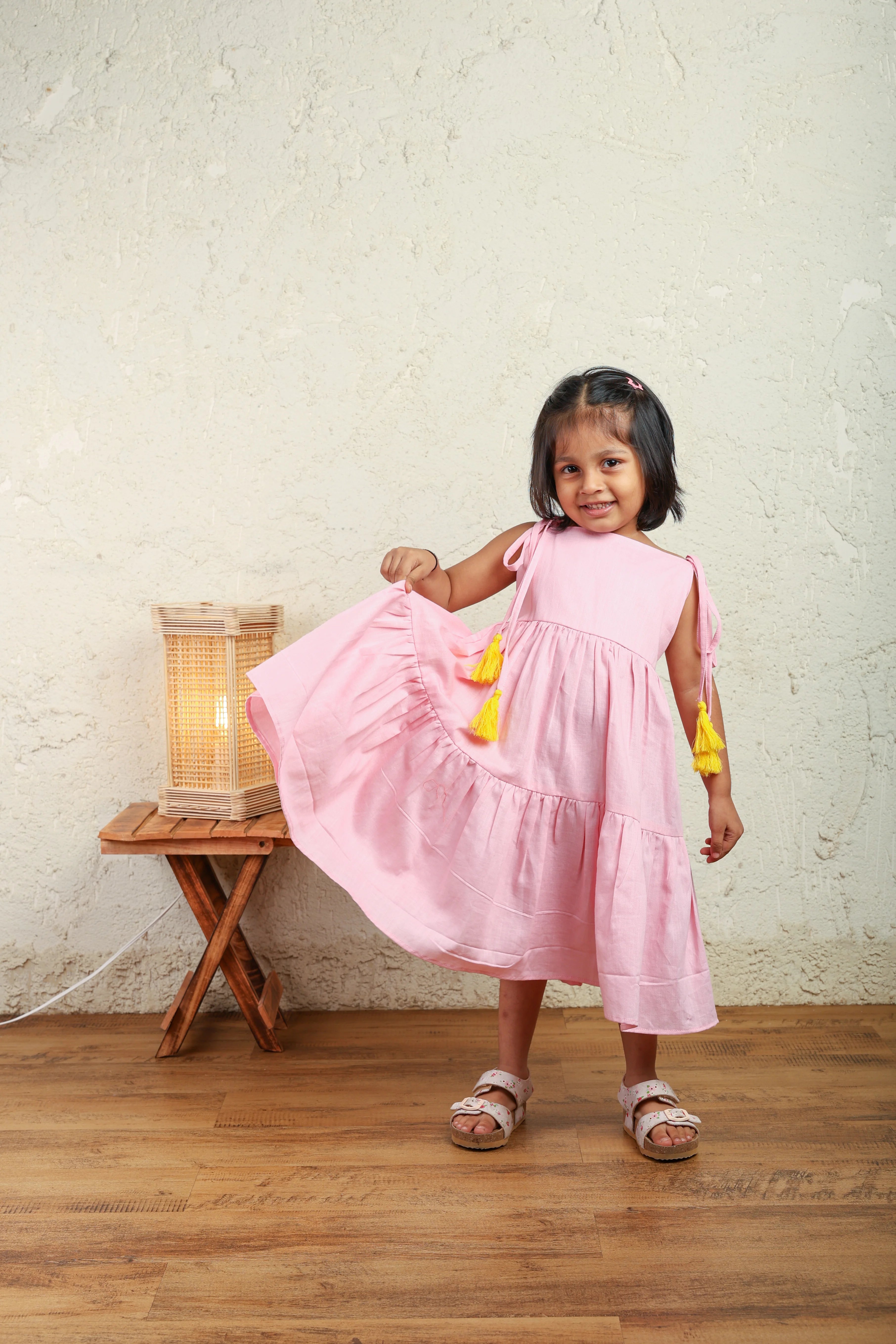 Pink Cotton Twirl Dress
