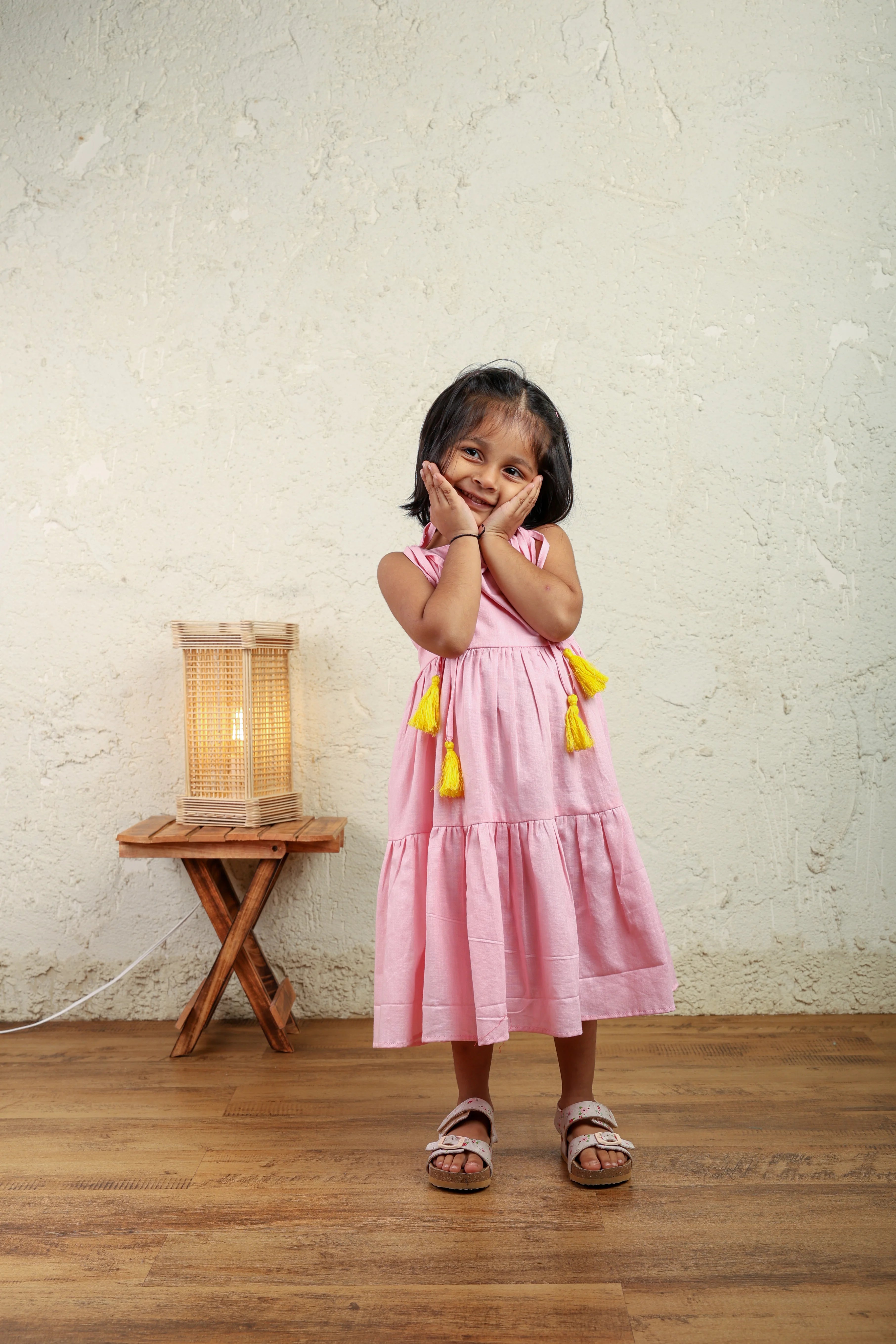 Pink Cotton Twirl Dress