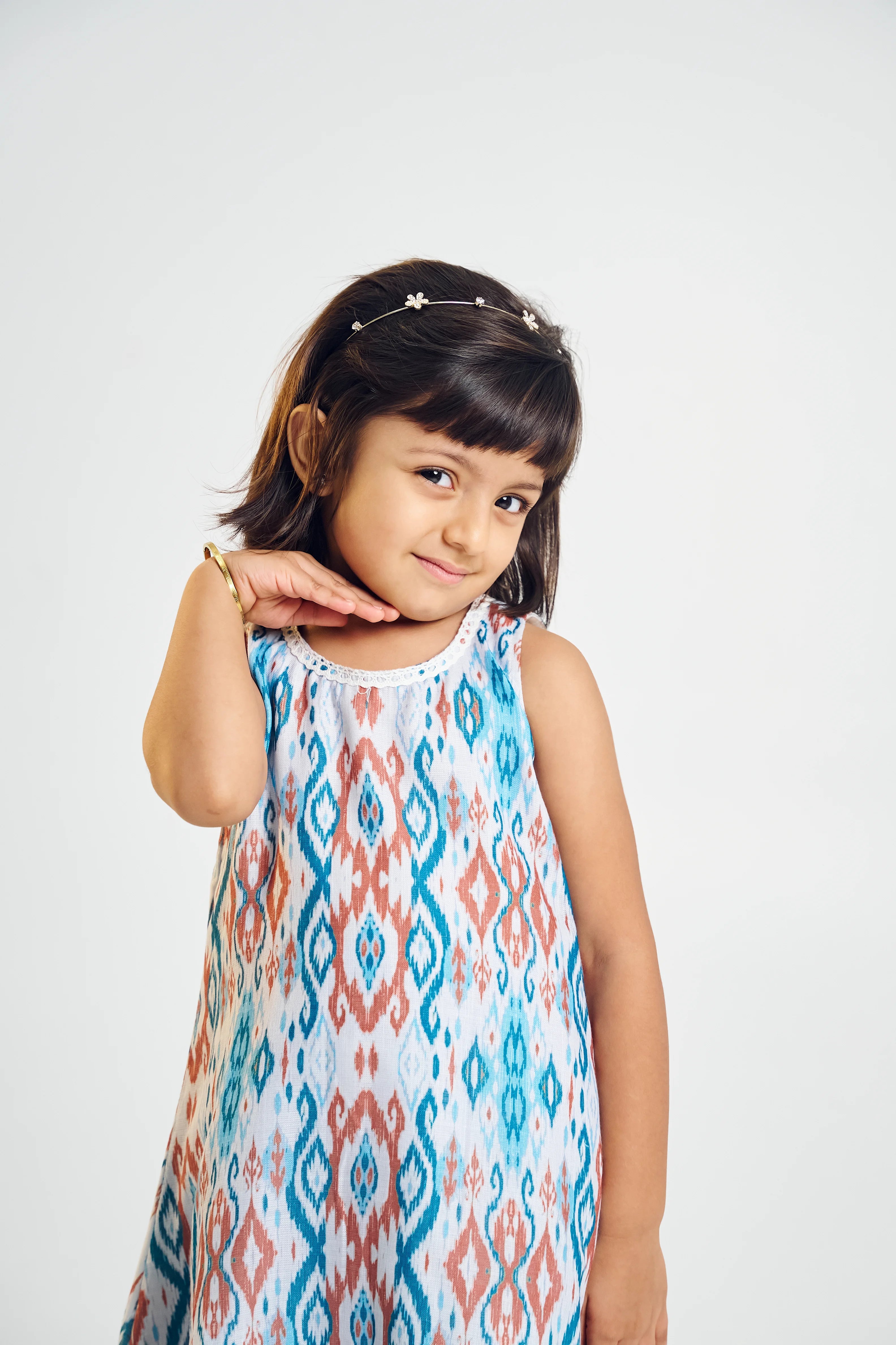 Ikat Inayat Kurta Set With Tulip Pants